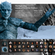 night king game of thrones trading card